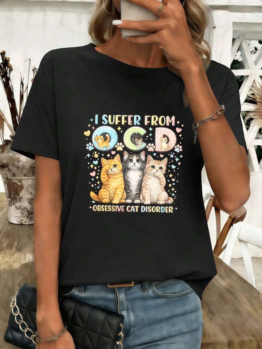 Women T-Shirts - Black - View 1