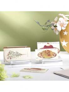 4/8/12pcs Transparent Acrylic Wallet Display Stand, Jewelry Wallet Organizer Rack, Closet Wallet Holder - Clear - View 5