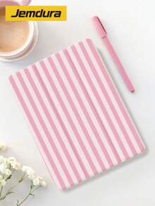 1 Ốp lưng bảo vệ máy tính bảng họa tiết sọc hồng, tương thích với Apple iPad 10.2" / iPad Pro 2021/2020, iPad thế hệ thứ 9/10, iPad 11" 2025, Galaxy Tab A8 Huawei Matep Xiaomi, chống rơi, có khe cắm bút chì, hỗ trợ chế độ ngủ/thức - Nhiều màu - Xem 3