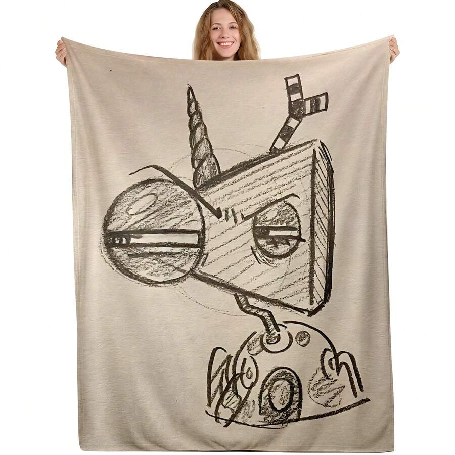 TADC Frog Jax Flannel Throw Blanket, The A-Amazing D-Digital Circus Cartoon Art Design, Soft Cozy Reversible Plush For Couch, Unique Pop Culture Gift For Fans, Wall Home Decor For Bedroom Living Room - Nhiều màu 6 - Xem 1