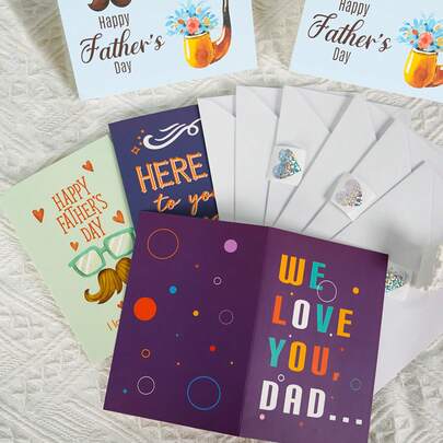 1 tấm thiệp chúc mừng Ngày của Cha dễ thương, dành cho bố, cha, cha dượng, thiệp sinh nhật vui nhộn cho bố, quà tặng Ngày của Cha, thiệp sinh nhật cho bố, cha, cha dượng, ông nội.