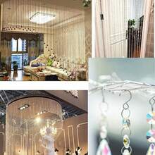 1pc Of S-Shaped Hooks, Multifunctional Metal Hooks, Personalized Pendant Wall Decoration Crystal Wind Chime Additions, Furniture Hooks, Curtain Hooks, Home Decor Hooks - Silver - View 5