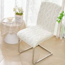 弹力丝绒蝴蝶结椅套，现代简约设计，适用于餐厅和厨房 - 彩色 - 查看 8