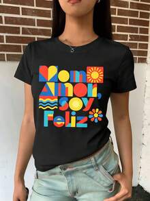 Women T-Shirts - Black - View 2