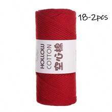 2mm Hollow Cotton Yarn, Suitable For DIY Crochet Bags, Handmade Knitting, Hats, Round Ropes, Pearl Strings - LUGU - View 31