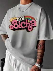Basic T-Shirt EAI Bicha LGBT Gay Premium Unisex - Grey - View 1