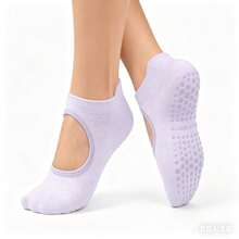 1/2/4 Pairs Women's Mesh Backless Non-Slip Yoga Socks, Indoor Floor Dance Socks - Multicolor - View 15