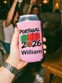 1/5/10 pezzi Manicotto personalizzato per tazze con bandiera patriottica per lattine da 12oz, portabevande con grafica nazionale di calcio per la Coppa del Mondo 2026, personalizzabile per il giorno della partita, tailgate, festa di tifosi di calcio, regalo souvenir per compleanno di squadra o club - Multicolore - Visualizzare 8