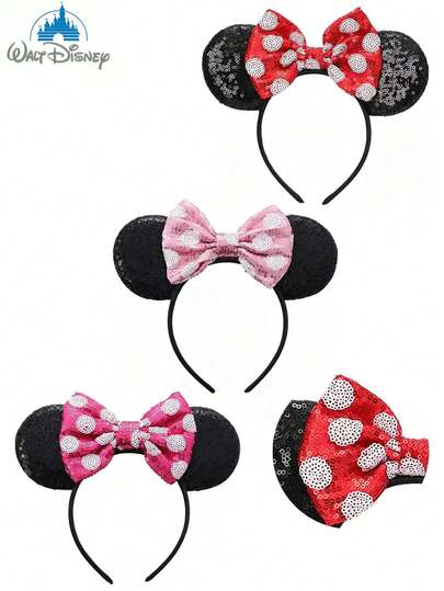  Băng đô cài tóc hình Minnie Mouse chấm bi đính nơ của Disney. Được trang trí bằng nơ chấm bi và tai Minnie lấp lánh, chiếc băng đô hoạt hình đáng yêu này dành cho nữ rất phù hợp cho các chuyến đi công viên giải trí, tiệc trường học, tiệc hóa trang và các sự kiện cosplay. Đây cũng là một món quà lý tưởng cho bất kỳ dịp nào. Băng đô tai Minnie này là unisex và là một phụ kiện tuyệt vời cho các cặp đôi. Nó cũng hoàn hảo cho cosplay công chúa, tiệc sinh nhật và tiệc Giáng sinh. (Phụ kiện tóc, Băng đô, Băng đô nữ)