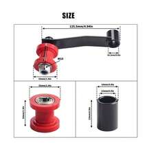 Juego de guías ajustadoras de tensor de cadena de alta resistencia con resorte para ATV, Go Kart, Coolster, cuatrimoto, motores de 110cc a 250cc - Compatible con cadenas de transmisión 420, 428 y 530 - Ideal para el mantenimiento de piñones y ejes - ensacado - Ver 7