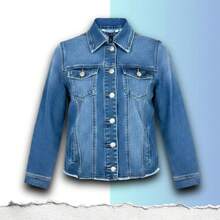 Women's Denim Jacket O4ZH - Raw - View 1
