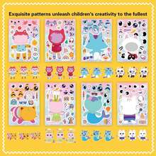 1 Set/8pcs Gabi Doll House Cartoon Stickers, Large Size Waterproof Stickers, New Year/Valentine's Day/Easter Gift [Random Styles] - Multicolor - View 5