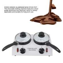 Máquina para fundir chocolate de 2 tanques, temperatura constante, aluminio, antiadherente, manual, 2 kg, enchufe estadounidense, 110 V. - Tipo de Enchufe A USA (110-127V) - Ver 2