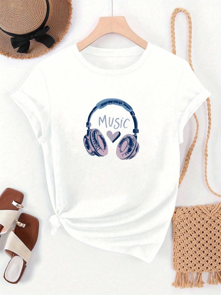Women T-Shirts - [White] - View 1