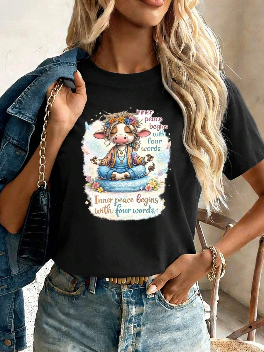 Women T-Shirts - Black - View 1