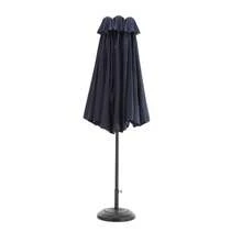 14.8 Ft Double Sided Outdoor Umbrella Rectangular Large With Crank (Navy Blue)(No Base) - A - View 6