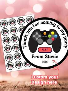 1-240pcs Personalized Labels - Customizable Stickers, Add Any Text, Images, Custom Thank You Labels, Seal Stickers, No Ironing, Back To School - Multicolor - View 5