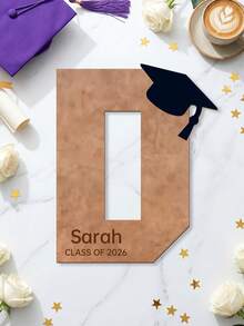 1pc Personalized Wooden Graduation Guestbook/Signature Board, Customizable Text, Class Of 2026, Gift For Men & Women, Graduation Party Decor, Premium Photo Prop - Multicolor - View 30