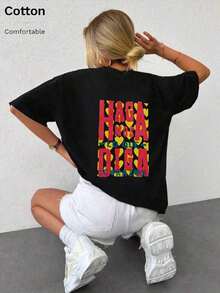 Women T-Shirts - Black - View 8