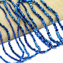 30-200 hạt cườm thủy tinh hình thoi óng ánh, nguyên liệu tự làm trang sức cho vòng tay, vòng cổ, phụ kiện đội đầu, bông tai. - Tự làm chuỗi hạt thủy tinh mạ điện - Xem 7