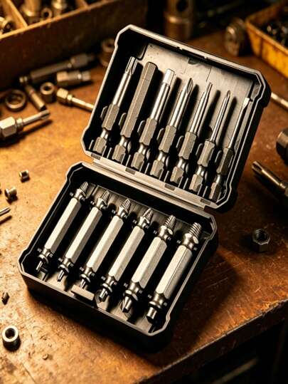 Broken Bolt Extractor Universal Screw Remover Tool Special Reverse Tap For Damaged & Stripped Screws Disassembly