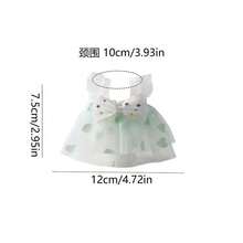 Cute Hamster Lace Princess Dress, Mini Floral Print Pet Clothing, Adjustable Lace Skirt Suitable For Hamsters, Gliders, Guinea Pigs, Small Rodents, Photography Props And Pet Parties - Multicolor - View 6