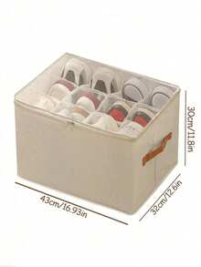 1Pc Foldable Shoe Box With Lid | Dust-Proof Storage Box For Shoes, Shoe Organizer For Closet, Space Saving Shoe Storage Organizer Cabinet - Multicolor - View 11