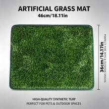 可水洗狗用人造草墊 - 可重複使用的人造草皮寵物訓練墊與地板保護墊 - S - 查看 15