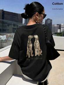 Women T-Shirts - Black - View 5