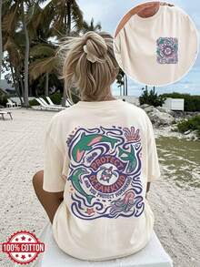 Women T-Shirts - [White] - View 7