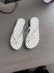 Dép xỏ ngón nữ kiểu dáng thường ngày mới năm 2026, dép đi biển nhẹ và thoải mái, sandal cổ điển phong cách nghỉ dưỡng dành cho nữ. - trắng - Xem 3