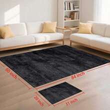 Gothic Floral Mandala Dark Area Rug, Boho Gothic Living Room Area Decor, 32*20inch /84*60inch,Perfect Choice For Gift ,Stylish And High-Quality Rugs, Perfect For  Decorations And GiftsHome Decor, The Best Choice For Gothic-Style Birthday Gifts - màu đen - Xem 5