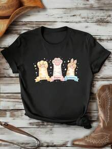 Women T-Shirts - Black - View 1