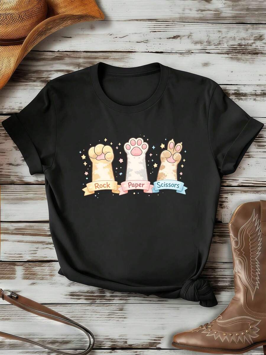 Women T-Shirts - Black - View 1