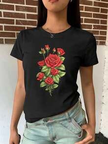 Women T-Shirts - Black - View 2