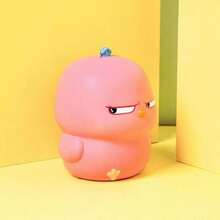 1个最新款潮流软萌减压玩偶，柔软可捏的摇摆小鸡，慢回弹挤压玩偶，PU泡沫迷你黄色小鸡卡通桌面摆件，高品质软萌玩具，生日、圣诞节、新年、情人节、万圣节礼物 - 彩色 - 查看 6
