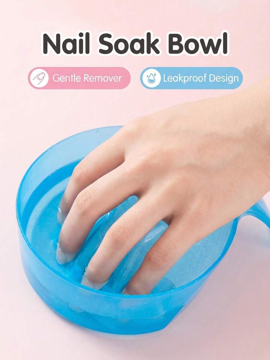 1pc Nail Soaking Bowl, Nail Art Accessories, Nail Care Tools, Nail Salon Nail Soaking Bowl, Softens Nail Edges, Thick Insulated Hand Rest, Durable Material Care Bowl For Nail Salon Nail Supplies, Back To School Season