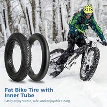 6MSKS 20x4.0 Electric Off-Road Bicycle Tires, 1 Set Of Thicker Outer Tire & Inner Tube, Suitable For Off-Road, City, And Sandy Terrain, Durable Butyl Rubber Tires - 20*4.0 a Set Of Tire - View 3