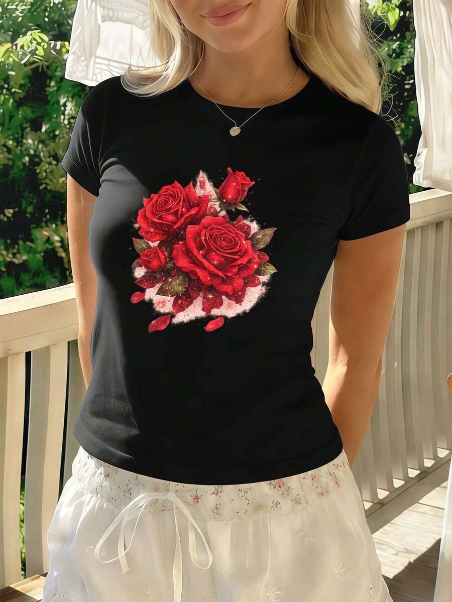 Women T-Shirts - Black - View 1