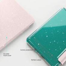 Ốp lưng màu hồng lấp lánh cho Kindle Paperwhite thế hệ 1-6/11 (2024/2022) - Mặt lưng acrylic trong suốt, chống sốc toàn thân, tự động bật/tắt màn hình thông minh. - Hồng - Xem 5