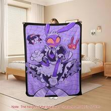 TADC Frog Jax Flannel Throw Blanket, The A-Amazing D-Digital Circus Cartoon Art Design, Soft Cozy Reversible Plush For Couch, Unique Pop Culture Gift For Fans,  Wall Home Decor For Bedroom Living Room - 多色14 - 查看 12