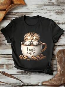 Women T-Shirts - Black - View 1