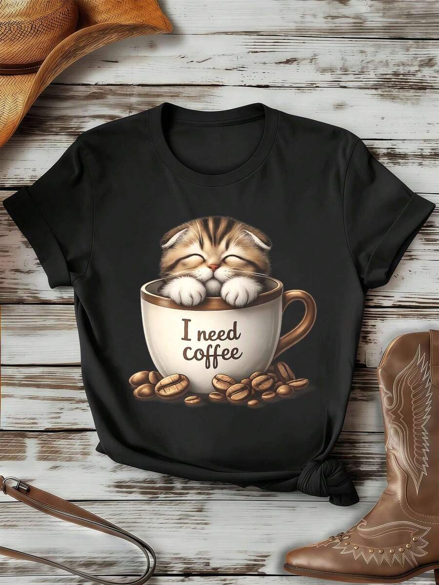 Women T-Shirts - Black - View 1