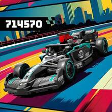 Speed ​​Champions F1 Racing Race Car Toy, Racing Car Building Blocks Set, F1 Model Racing Car Set For Display Or Play, Collectible Assembly Vehicle Toy For Adults, Toy Car For Birthdays And F1 Fans, 300+ PCS - Multicolor - View 11