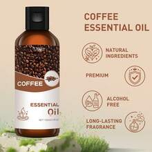 1 Bottle 30/100ml Coffee Fragrance Essential Oil, Suitable For Home Aromatherapy, Diffuser, Humidifier, DIY Soap, Candle Making, Office Relaxation, Home Gathering, Long-Lasting Scent, Gift For Friends - Coffee Essential Oil - View 4