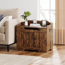 Storage Benches & Ottomans - Rust Brown - View 6