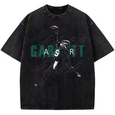 Garrett Wilson Air Garrett TD Touchdown Catch Football Custom Graphic TeeJH008summer Outfits For Womengraphic Tees