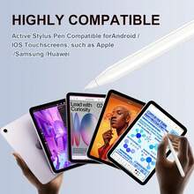适用于三星 Galaxy Tab A11+/A11/A9/A9+/A8/A7 平板电脑的 Android 触控笔，S Pen 造型触控屏手写笔（粉色） - 彩色 - 查看 5