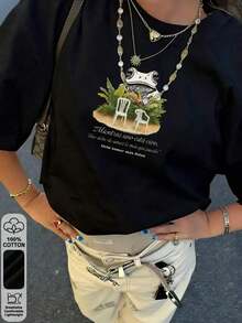 Women T-Shirts - Black - View 11