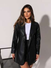 Women Overcoats - Black - View 8
